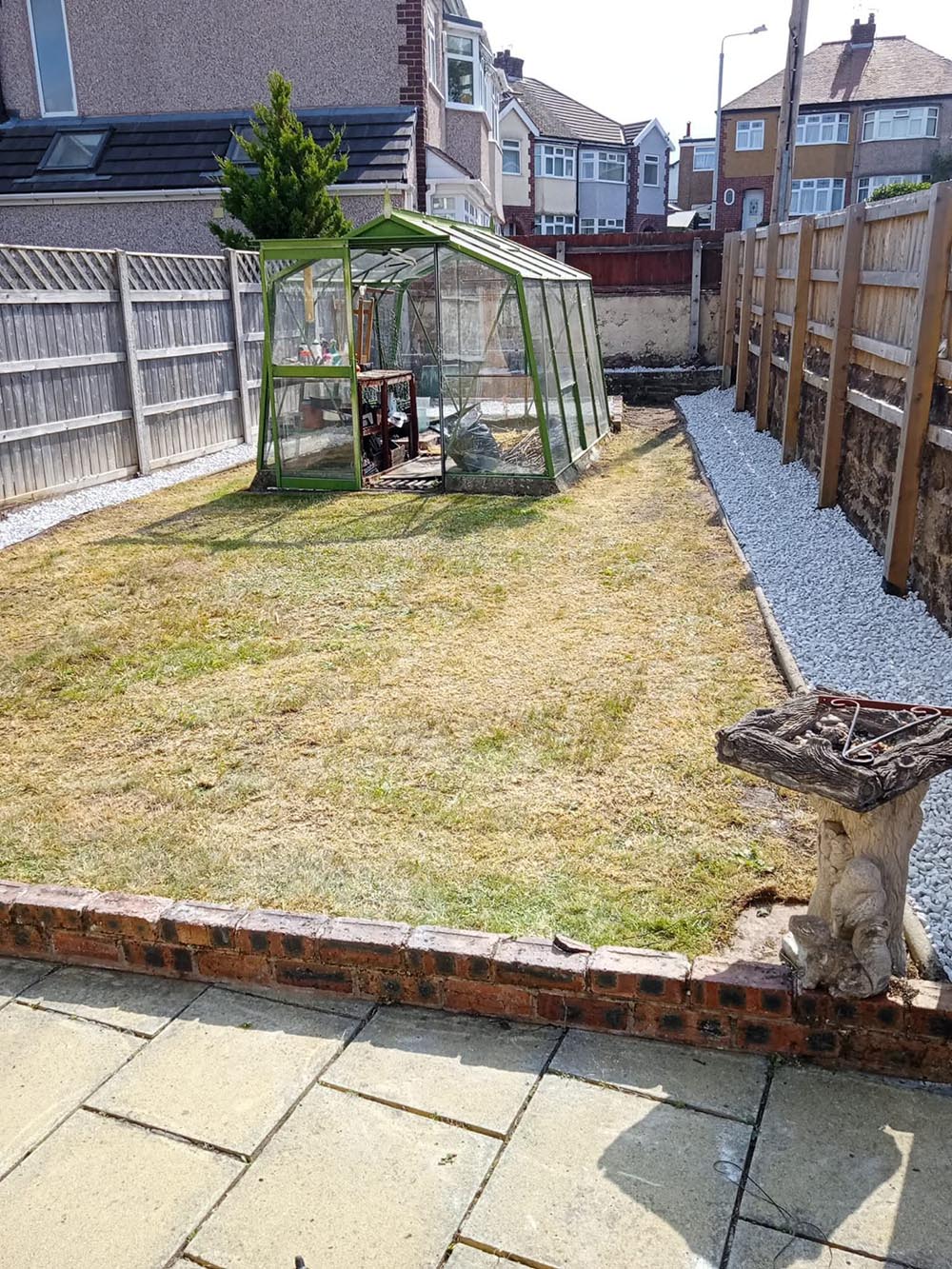 Garden in Wirral after being tidied up
