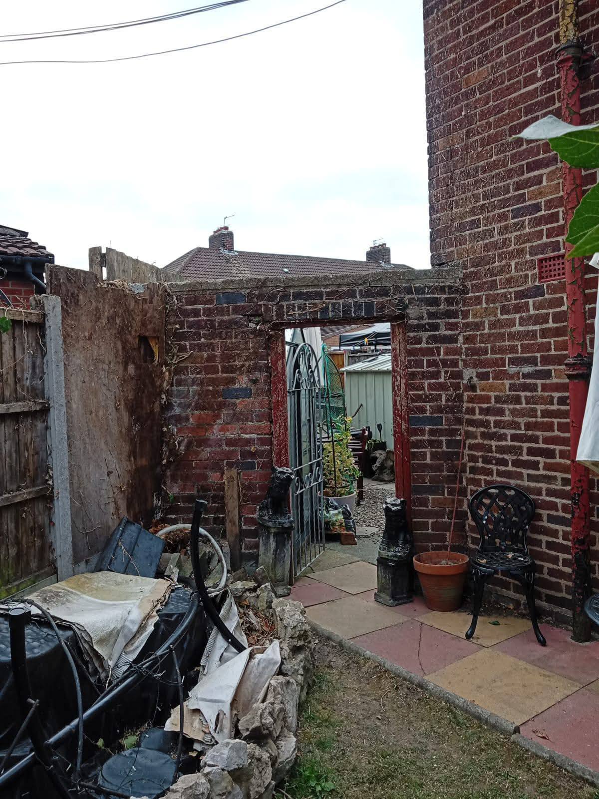 Removal of branches on a house in Birkenhead