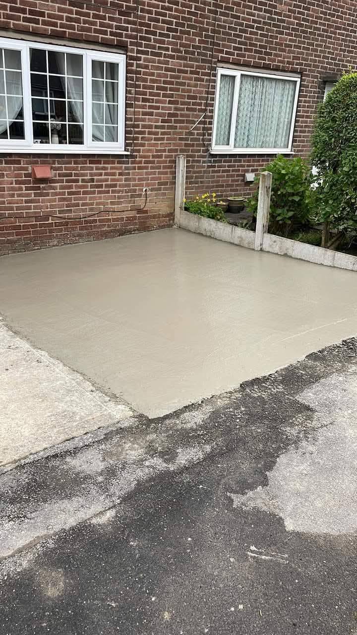 Laying a concrete driveway in Wirral