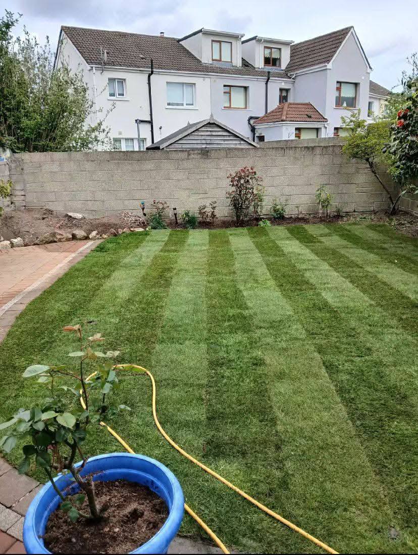 Laying artificial turf in Wirral